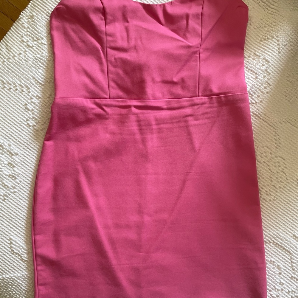 Hot pink mini dress from Revolve